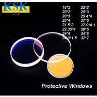 KSK Protection Windows Dia18/20/22.35/30 1064nm Protective Lenses Optical Lens Fused Silica For Raytools WSX Precitec Laser Head