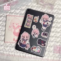 WAKAWAKA Kawaii Decal Sticker For Arts Diy Crafts Album Journal Planner Cute Girl anime style Character Diy Phone Luggage Motorc