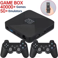 Dual-System 4K HD TV Game Player Game Stick Retro Video Game Console Built in 40000+ Games 128G TV Box 2.4G Wireless Controller