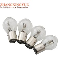 4Pcs BA20D 12V 45 W 40W Headlamp Headlight Bulb For Scooter Motorcycle Kart ATV 50cc 100cc 125cc 150cc 200cc