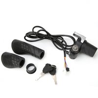 AliExpress NONE 36V Electric Bike Bicycle Ebike Handlebar Twist Grip Throttle with LCD Display and Key Lock