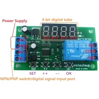 Multifunctional Relay Module with DC 5V 12V 24V Pulse Counter and Delay Time for Easy Automation