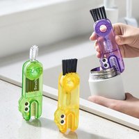 Multifunctional Bottle Cleaning Brush Tiny Bottle Cup Lid Detail Brush Straw Cleaner Tools Household Kitchen Cleaning Tools