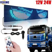 Large Screen Truck Car Devil Eye Light Decoration Board Windshield Animation Display Remote Control Led Ambient Lights 12V 24V