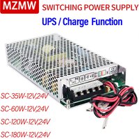 MZMW USV/Ladefunktion Schaltnetzteil SC-35W 60W 120W 180W 12V 24V Monitor 110/220V AC/DC Batterieladegerät SC-120-12V