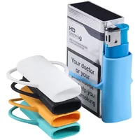 Color Silicone Lighter Case Protector Safe Storage Surround Sleeve Cigarette Accessories Lighter Protection Sleeve