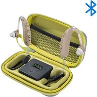 Bluetooth hearing aid with charging case, behind-the-ear high-quality sound hearing aid