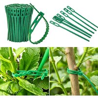 50pc Adjustable Plastic Plant Cable Ties Climbing Support For Garden Tree Climbing Support Plant Vine Tomato Stem Clip Reusable