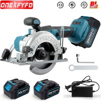 Brushless Circular Saw 125mm Cordless Electric Saw Adjustable Wood Cuttiing Machine Handheld Woodworking Saw for Makita Battery