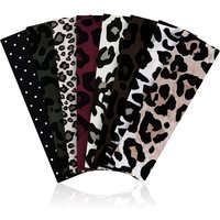 Yoga Elastic Printed Headband Sports Running Sweat-Wicking Hair Tie Leopard Print Headband Solid Color Headwear Headscarf
