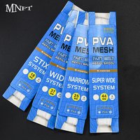5M/Card 18mm 25mm 37mm 44mm Width Carp Fishing PVA Net Soluble Narrow Fish Mesh Net Refill Stocking Feeder Trap Bait Bag