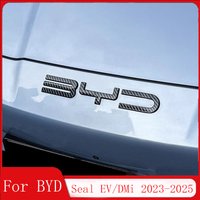 Car Front Emblem Blackening Badge Decal Black Modification Sticker Fit For BYD SEAl EV 2023 2024 2025 2026
