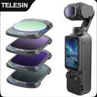 TELESIN Lens Filter Set for DJI OSMO Pocket 3 4 CPL ND16 ND32 ND64 ND256 Black Diffusion Lens Filter Kit Set For DJI Pocket 4 3