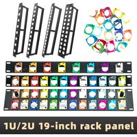 1U/2U 19-inch Rack Panel, D-Type Jacks, Standard Rack Audio Video Network Fiber Optic Signal Panel