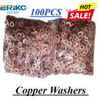 100PCS F00VC17506 F00VC17503 Common Rail Injector Copper Washers Shims F00VC17505 F00VC17504 Thickness : 1mm 2mm 2.5mm 3.0mm