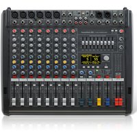 1:1 Powermate PM600-3 Power Audio Mixer Console 2*1000W 4Ω Professional Powered Mixing 6+2Channel for Dj Professional Stage
