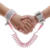 1.5m with key lock Child Safety Harness Leash Anti Lost Adjustable Wrist Link Traction Rope Wristband Belt Baby Kids for Toddler