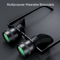 HD Wearable Binoculars 10X Magnification Multipurpose Folding Eyeglasses for Fishing Concert Events