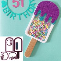 New Popsicle ice cream metal cutting die Flowers mould scrapbook decoration embossed photo album decoration card making DIY