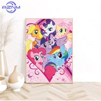 1pc Cartoon M-My L-Little Pony Poster HD Sticky Wall Home Living Room Bedroom Dorm Bar Aesthetic Decoration
