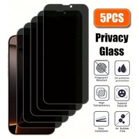 5Pcs Privacy Screen Protectors for iPhone 16 15 14 13 12 11 Pro Max 12 13Mini Protective Glass for iPhone 7 8 XR XSMAX Glass