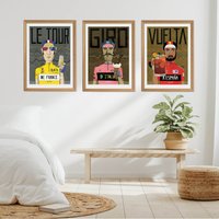 AliExpress NONE Cycling Race Posters Grand Cycling Tours France Italia Espana Canvas Painting Prints Bike Wall Art Pictures for Home Decoration