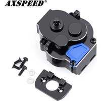 AXSPEED CNC Aluminum Transmission Gearbox Assembly for 1/18 TRX4M Bronco Defender K10 F150 RC Crawler Car Upgrade Parts