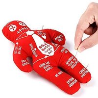 Personalized Revenge Voodoo Curse Doll Witchcraft Fabric Red Doll Kids Toys Horror Doll Holiday Party Gift For Child Boys Girls