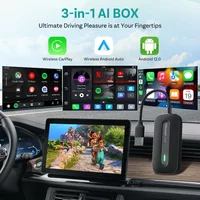 Ottocast Play2Video Pro Ai Box Wireless CarPlay Android Auto Adapter Built in Youtube Netflix IPTV for Car with Wired Carplay