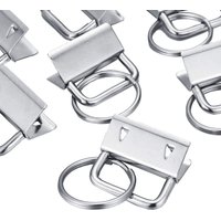 50Pieces Key Fob Hardware Key Chain Fob Wristlet Hardware with Key Ring for Lanyard‘