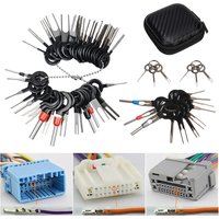 26Pcs Car Terminal Removal Repair Tools Electrical Wiring Crimp Connector Pin Extractor Kit Keys Automotive Plug Pullers
