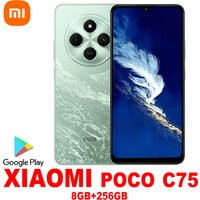 Original Xiaomi POCO C75 fashion smart phone 4g 8 million front camera selfie lens 8GB+256GB 5000mah music phone