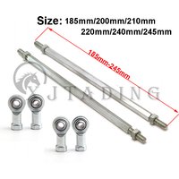 1pair 185mm-345mm M8 Steering Tie Rod kit Ball Joint For 49cc Electric Mini Kids ATV Go Kart Buggy Quad Bike Parts