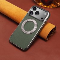 Denior is suitable for iPhone 17/16/15/14/13 Air Pro Max luxury leather 360 ° rotating bracket anti drop phone case