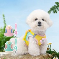 Cat Dog Harness and Leash Breathable Mesh Pet Chest Straps for Cats Puppy Walking Lead Ragdoll Chihuahua Vest Harness Bulldog