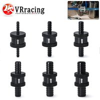 6 Size 4MM / 6MM / 8MM / 10MM / 12MM / 16MM Non Return One Way Fuel Check Valve Aluminum Alloy Petrol Diesel