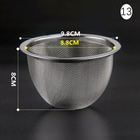 5.8cm~9.8cm 304 Stainless Steel Filter Reusable Tea Infuser Tea Strainer Teapot Loose Tea Leaf Spice Filter Kitchen Accessories