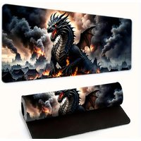 VIKAMA Dragon-Themed Mousepad Non-slip Gaming Mouse Pad Rubber Base Suitable for Gaming and Work Vibrant Printing an Ideal Gift