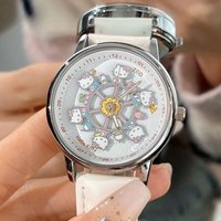 Anime Sanrio Hello Kitty Rotating Glow in The Dark Watch for Women Teen Girls Students Best Friends Birthday Gift Cartoon Cute