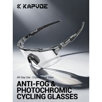 AliExpress kapvoe Kapvoe Anti-Fog Photochromic Sunglasses Cycling Glasses MTB for Men Sport Speed Road Mountain Bike Bicycle Cycl Eyewear Goggle