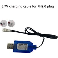 USB charging cable XH 2.54 plug/PH2.0 plug charger USB charger with indicator light with protection for 3.7V battery charger