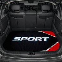 SPORT Cool Printed Trunk Mat - Durable Polyester Floor Liner, Safe And Practical, Suitable For Daily Travel, Lifting, And Secure