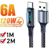 120W USB Type C Cable Super Fast Charging Phone Charger Cable For Samsung Xiaomi Redmi Huawei USB C to USB C Quick Charge Cable