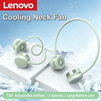 Lenovo Bladeless Neck Fan 360° Rotatable Foldable USB Charged Long-lasting Battery Life Air Cooler Outdoor Portable Turbo Fan