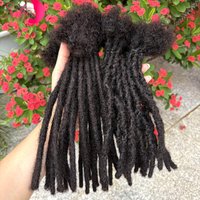 100% Extensions de cheveux humains Inter Loc 0.6 cm de largeur 4-8 pouces 50 brins Extensions de dreadlock régulières faites à la main pour hommes femmes enfants