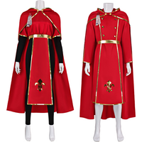 40k Cosplay Costume Adepta Sororitas Sisters of Battle Priest Robe Red Medieval Nun Uniform Halloween Carnival Party