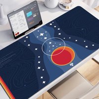 S-StarfieldS Mouse Pad Gaming Couple Locking Edge Big Computer Gamer Large Rubber Art Mousepad Laptop Desk Mat