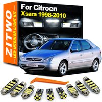 ZITWO 14Pcs Canbus LED Interior Dome Map Reading Trunk Light Bulb Kit For Citroen Xsara Hatchback Break Coupe N0 N1 N2 1998-2010
