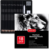 14/18/29/38/44/64 PCS Drawing Set Sketching Kit,Sketch Pencils Art Supplies with Graphite,Charcoal,Blending Tools & Accessories