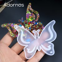 1pcs Butterfly Resin Silicone Molds DIY Keychain Pendant Cute Butterflies Epoxy Molds Jewelry Making Valentines Day Decoration